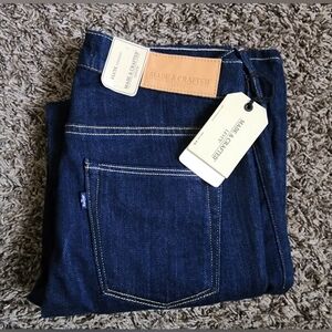 NWT Levi's Made & Crafted Flute Straight Cotton River Jeans Women's 26W 32L